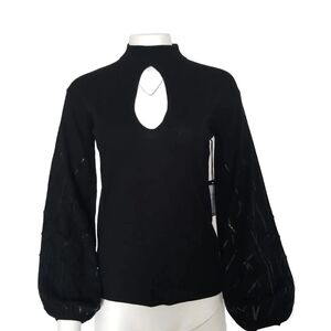 Worth Black Cowl Neck Sweater